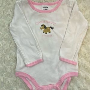 Carhartt one piece long sleeve snap suit 6 months